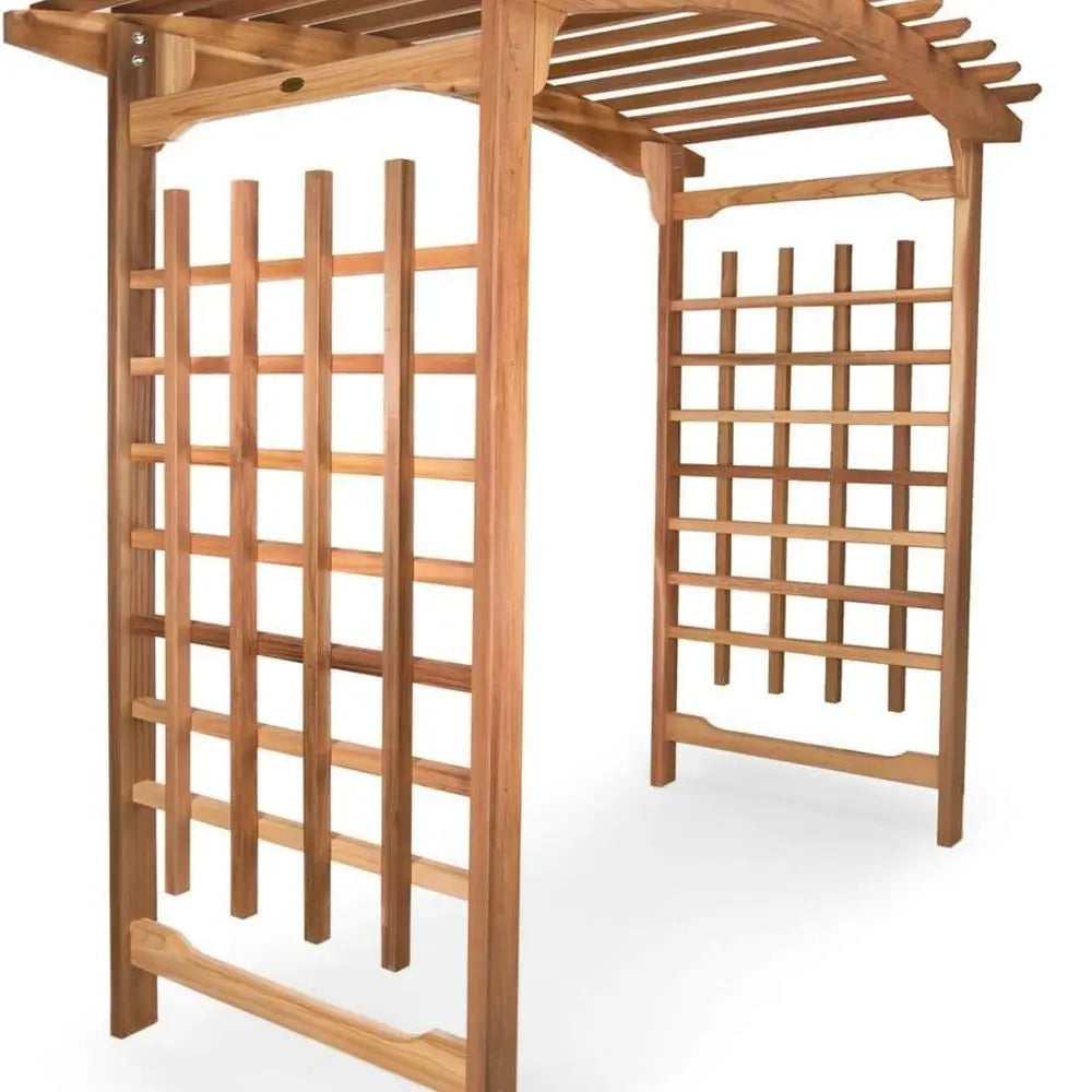 Pagoda Arbor Garden Arch Trellis In Western Red Cedar