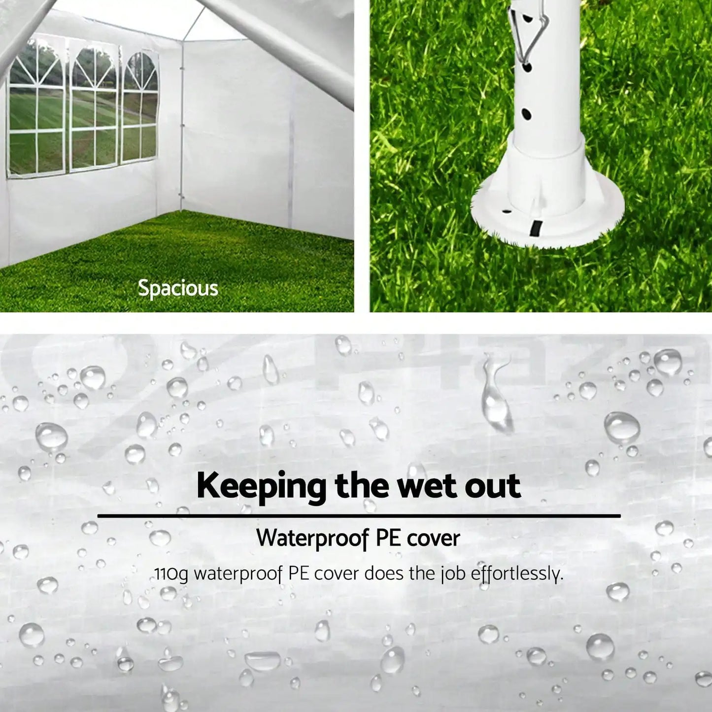 Wedding Canopy Tent Gazebo With Removable Sidewalls Outdoor BBQ