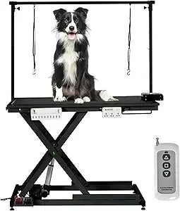 50'' Professional Electric Dog Grooming Table, Pet Grooming Table for Large Dogs Heavy Duty Height Adjustable with Dog Grooming