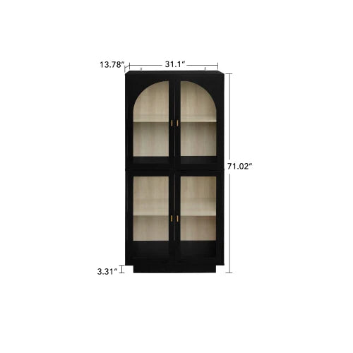 Storage Cabinet with Acrylic Door for Living Room, Dining Room, Study