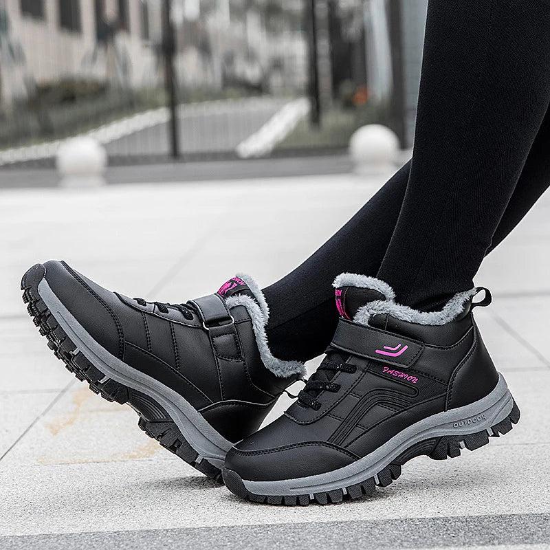 New 2025 Women Winter Waterproof Boots Designer Australian Platform Boots for Leather Warm Ankle Fur Booties Luxury Boots