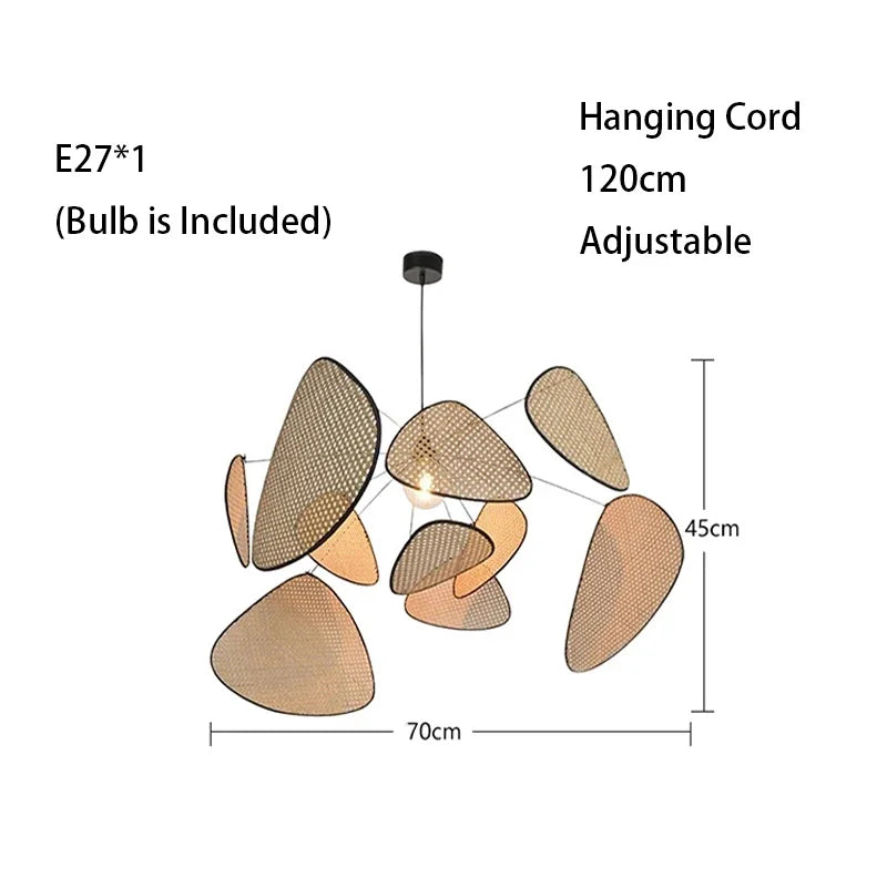 Features Rattan LED Floor Lamp For Living Room