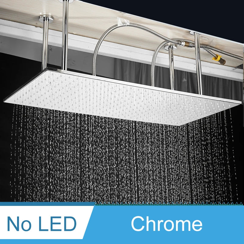 Shinesia LED Ceiling Mounted Shower System Rainfall