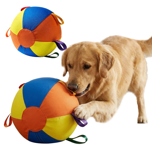 Calming Jumbo Ball with Straps Set Giant Herding Ball Inflatable Big Ball for Outdoor Pets Horse Shepherd Large Small Dog