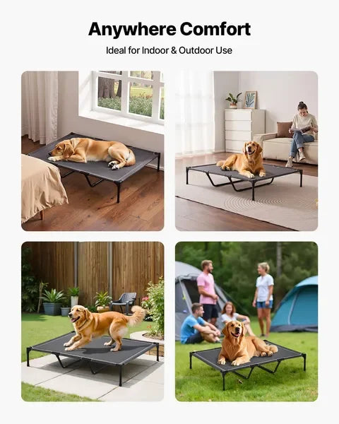 Elevated Dog Bed for Large Dog Portable Raised Dog Cot with Metal Frame XL
