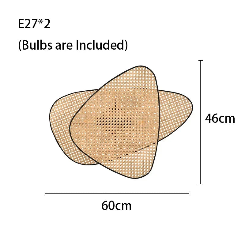 Features Rattan LED Floor Lamp For Living Room