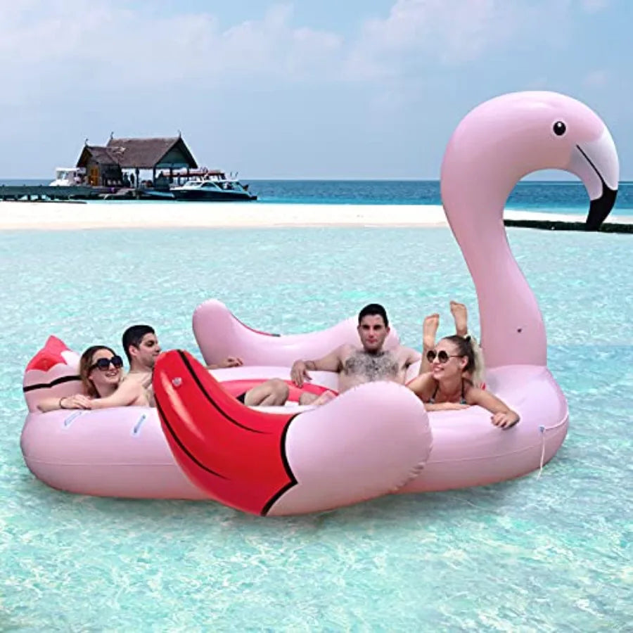 OLOEY Giant Flamingo Pool Float for Adults With Cup Holders