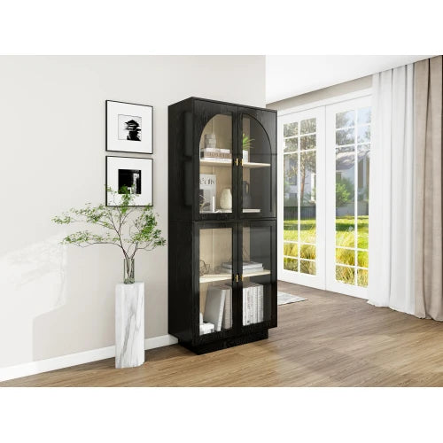 Storage Cabinet with Acrylic Door for Living Room, Dining Room, Study