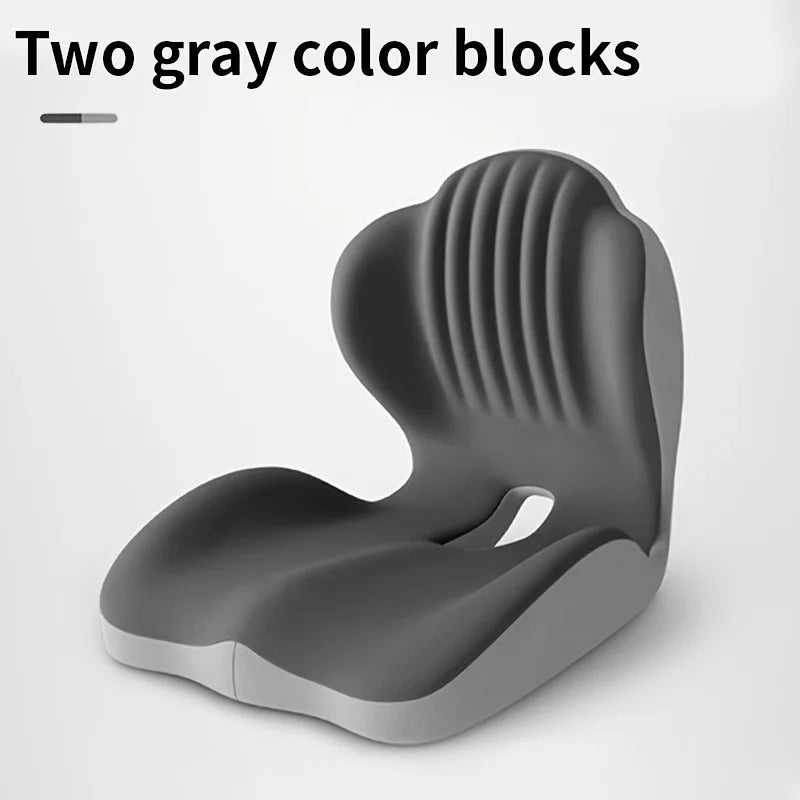Hip & Lumbar Integrated Support Pillow, Breathable Memory Foam Cushion For Office & Car Long Sitting