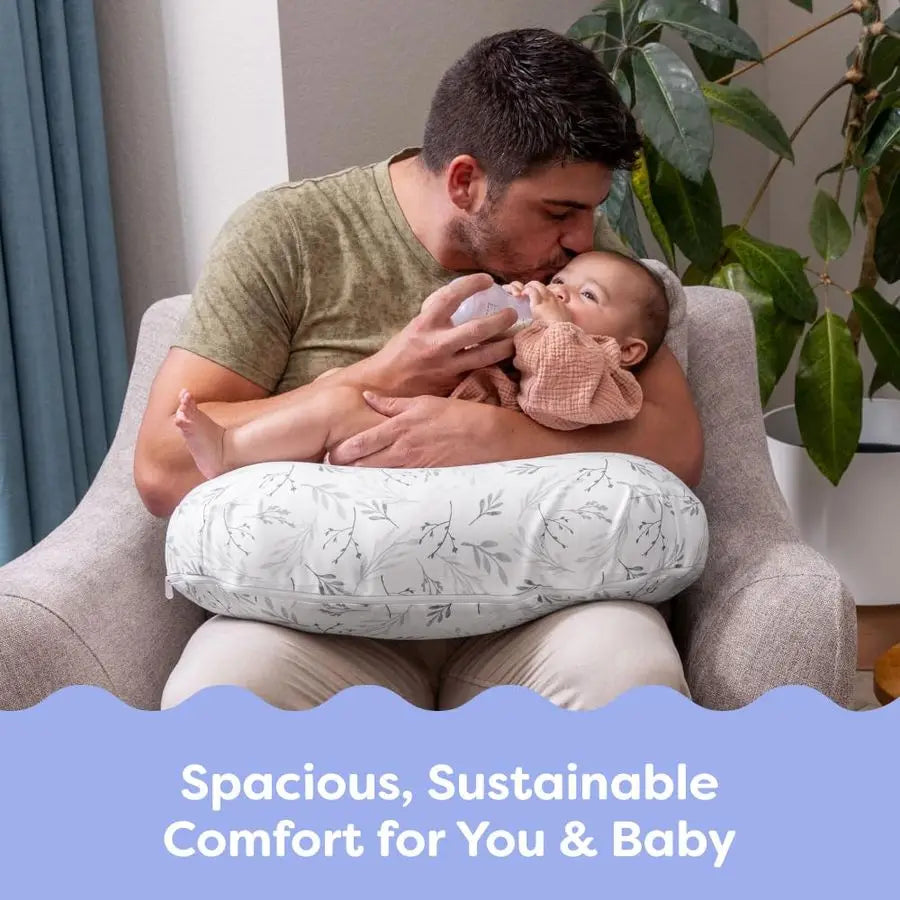 Ergonomic Nursing Pillow UShaped for Bottle and Breastfeeding Support