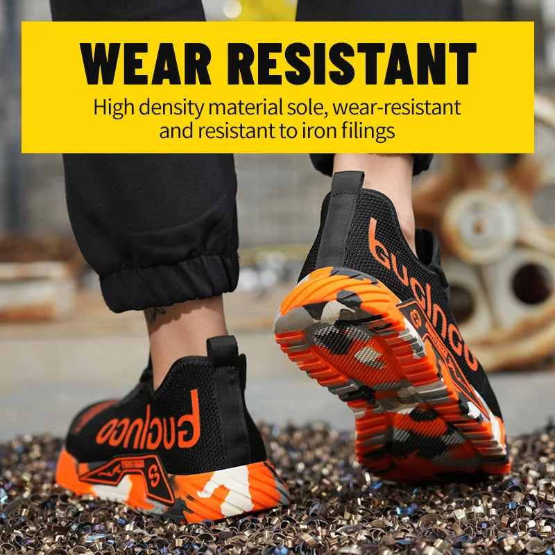 NONE Soft Sole Anti Smash Puncture Safety Shoes