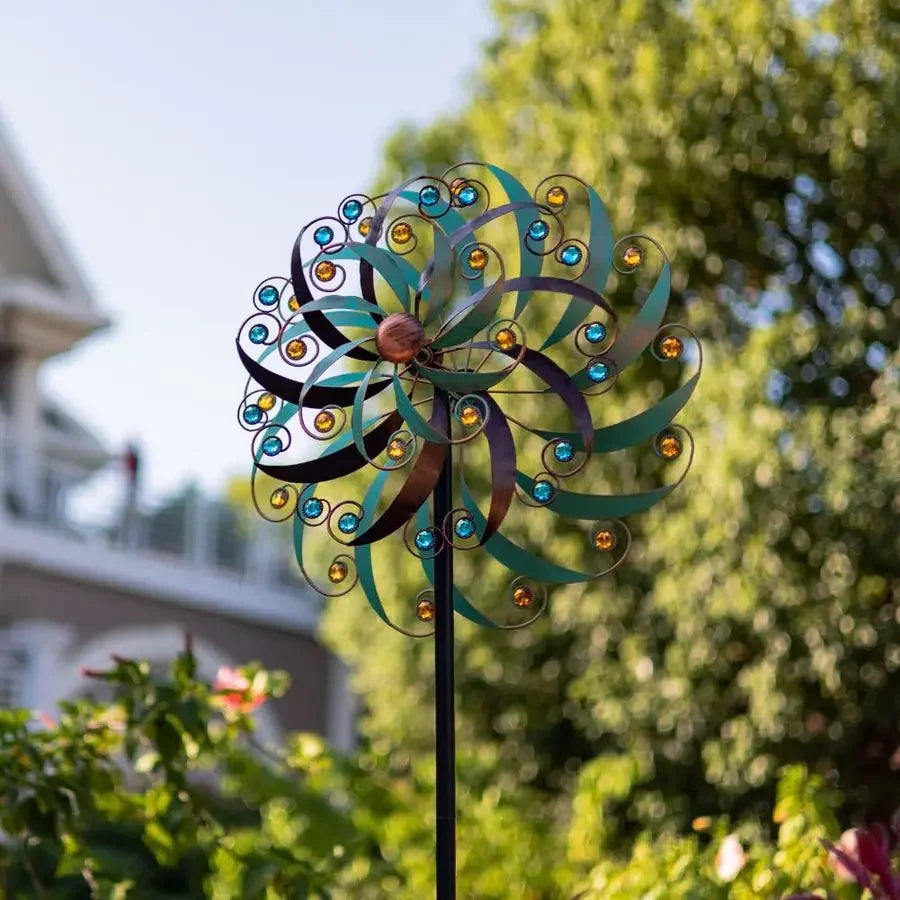 Large Metal Wind Spinners for Outdoor, Metal Yard Art Wind Sculptures amp Spinners for Yard and Garden Decorations 20x80 Inches