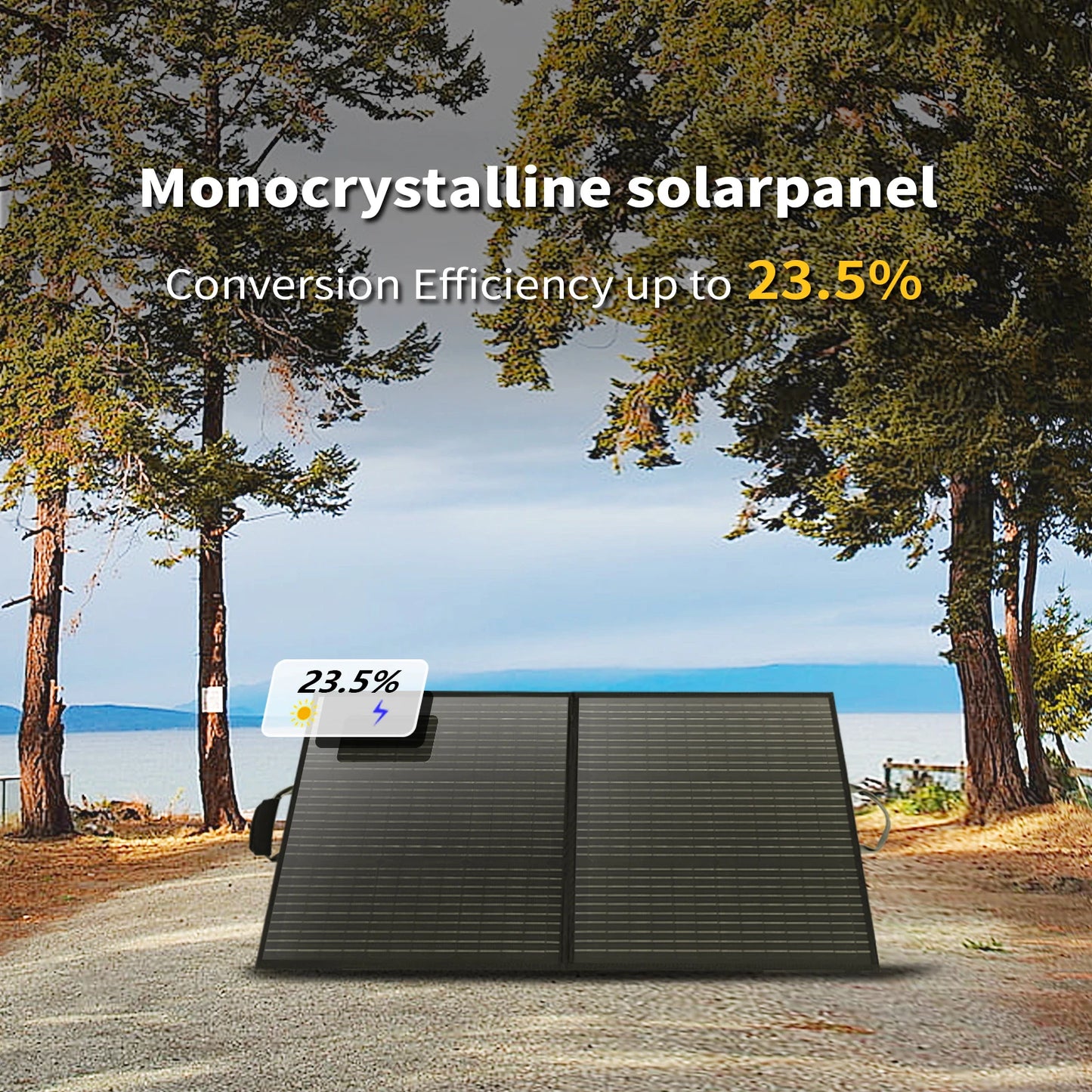 MHPOWOS Portable Solar Panel 110W Foldable Charger