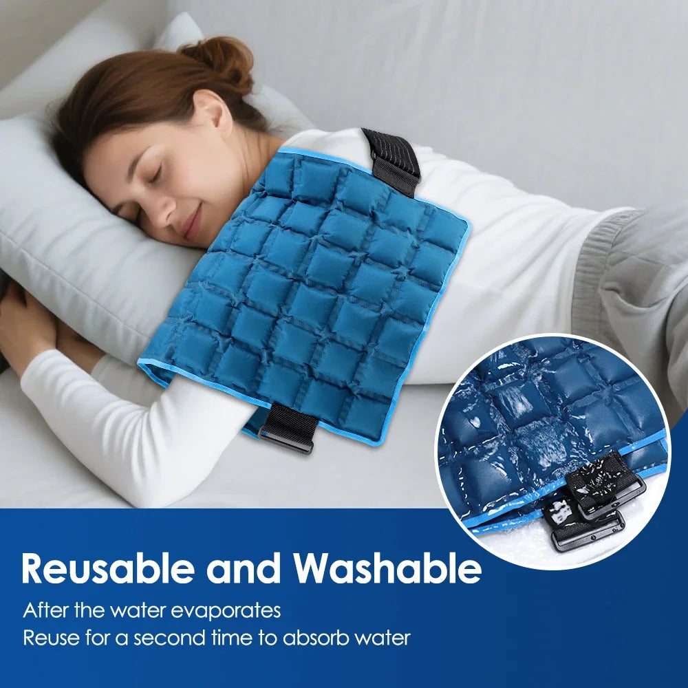 Reusable Ice Pack for Shoulder and Knee Self Absorbent Cover