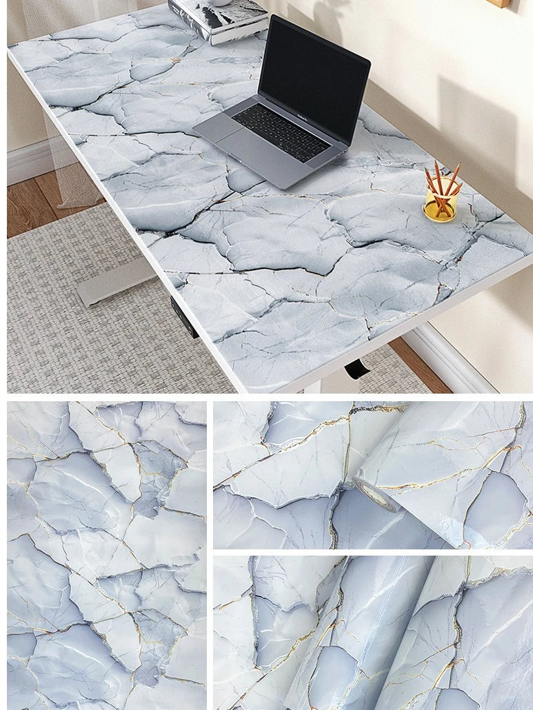 Imitation Marble Self-Adhesive Wallpaper For Living Room