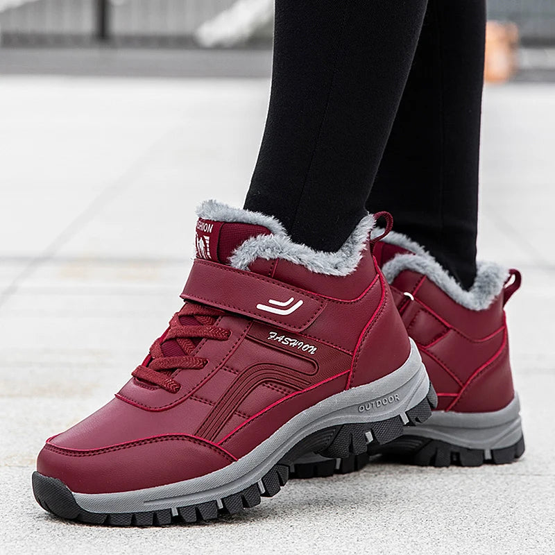 New 2025 Women Winter Waterproof Boots Designer Australian Platform Boots for Leather Warm Ankle Fur Booties Luxury Boots