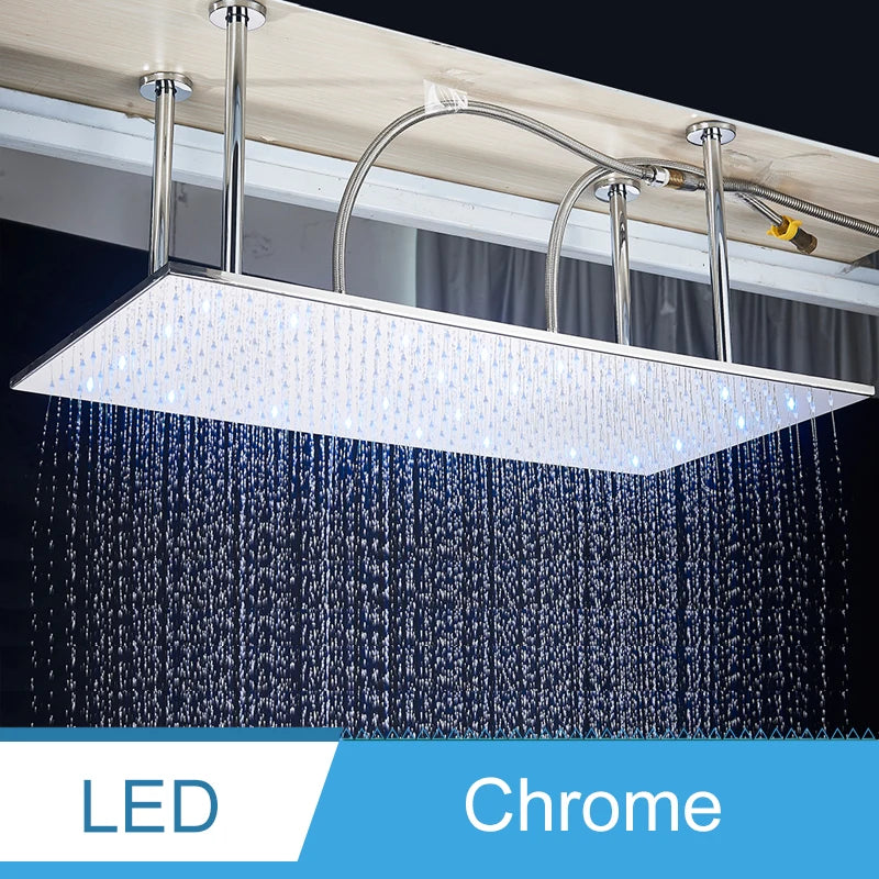 Shinesia LED Ceiling Mounted Shower System Rainfall