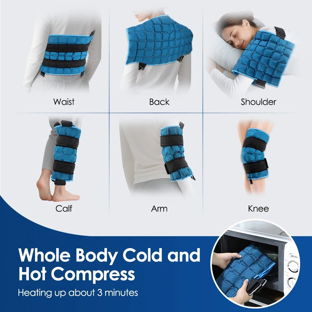 Reusable Ice Pack for Shoulder and Knee Self Absorbent Cover