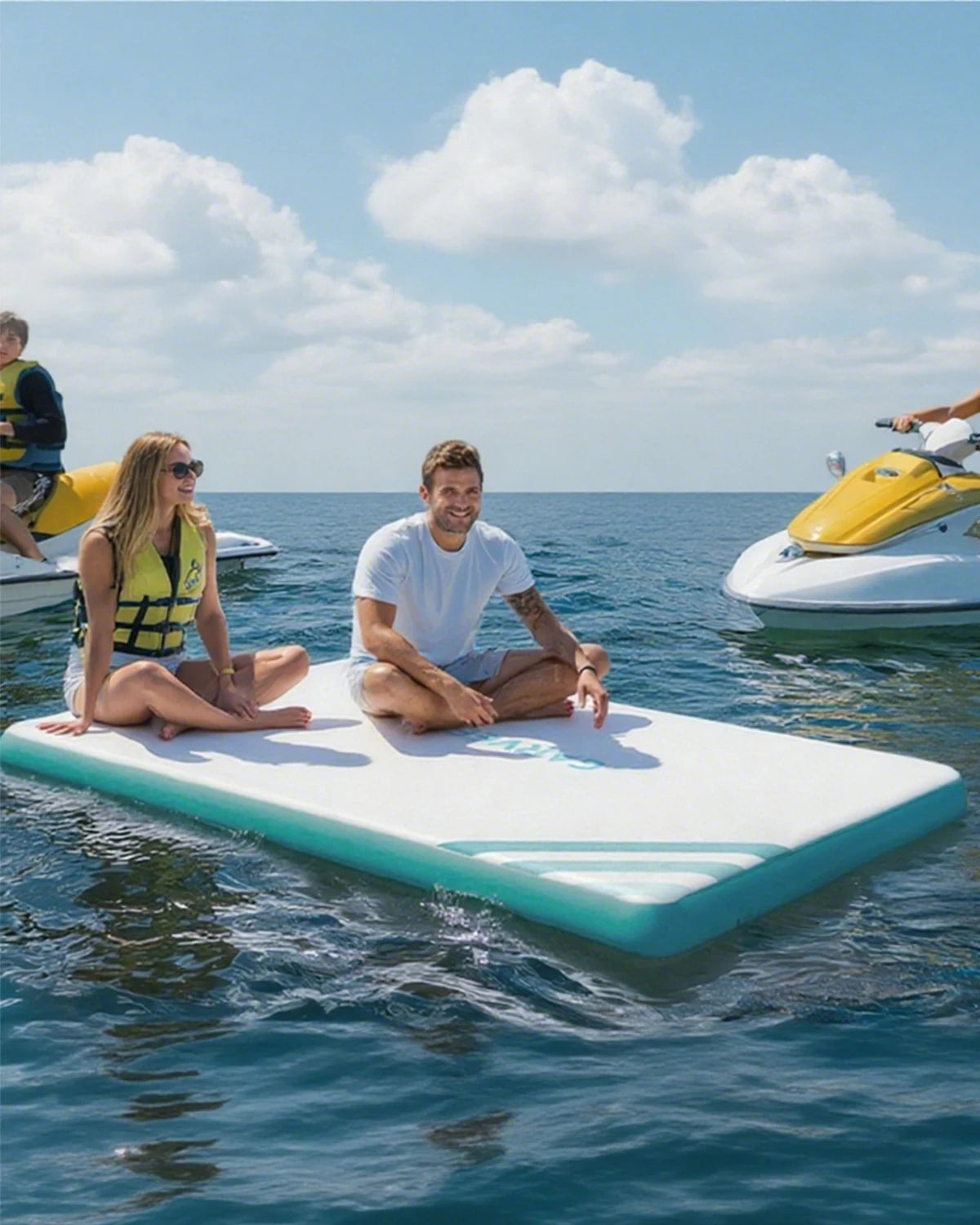 Inflatable Floating Dock Swim Platform for Lakes and Beaches