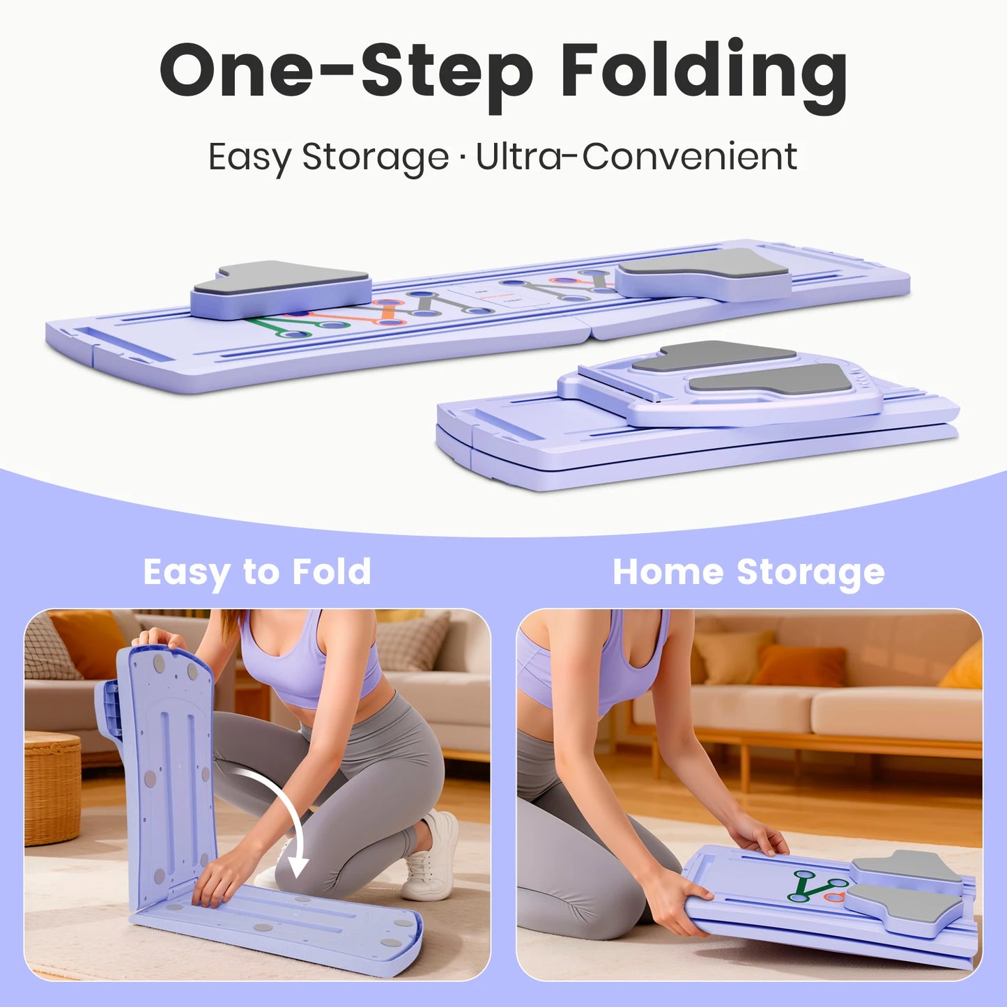 Portable 7-In-1 Foldable Pilates Board For Full-Body Core Training