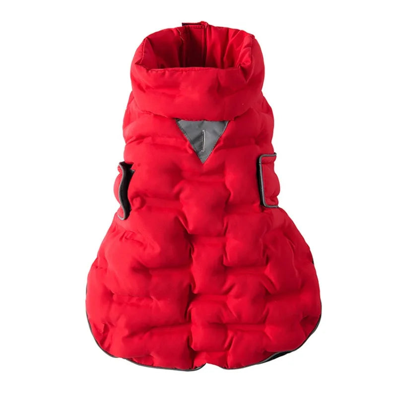 Windproof and Warm Dog Coat Comfortable and Soft  Dog Jacket Cold and Wind-resistant Down-like Cotton-padded Dog Apparel