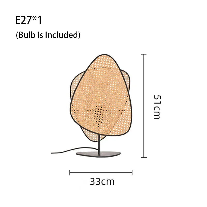 Features Rattan LED Floor Lamp For Living Room