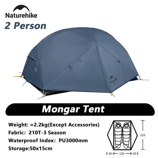 Naturehike Mongar Ultralight Two Person Waterproof Tent For Outdoor Travel