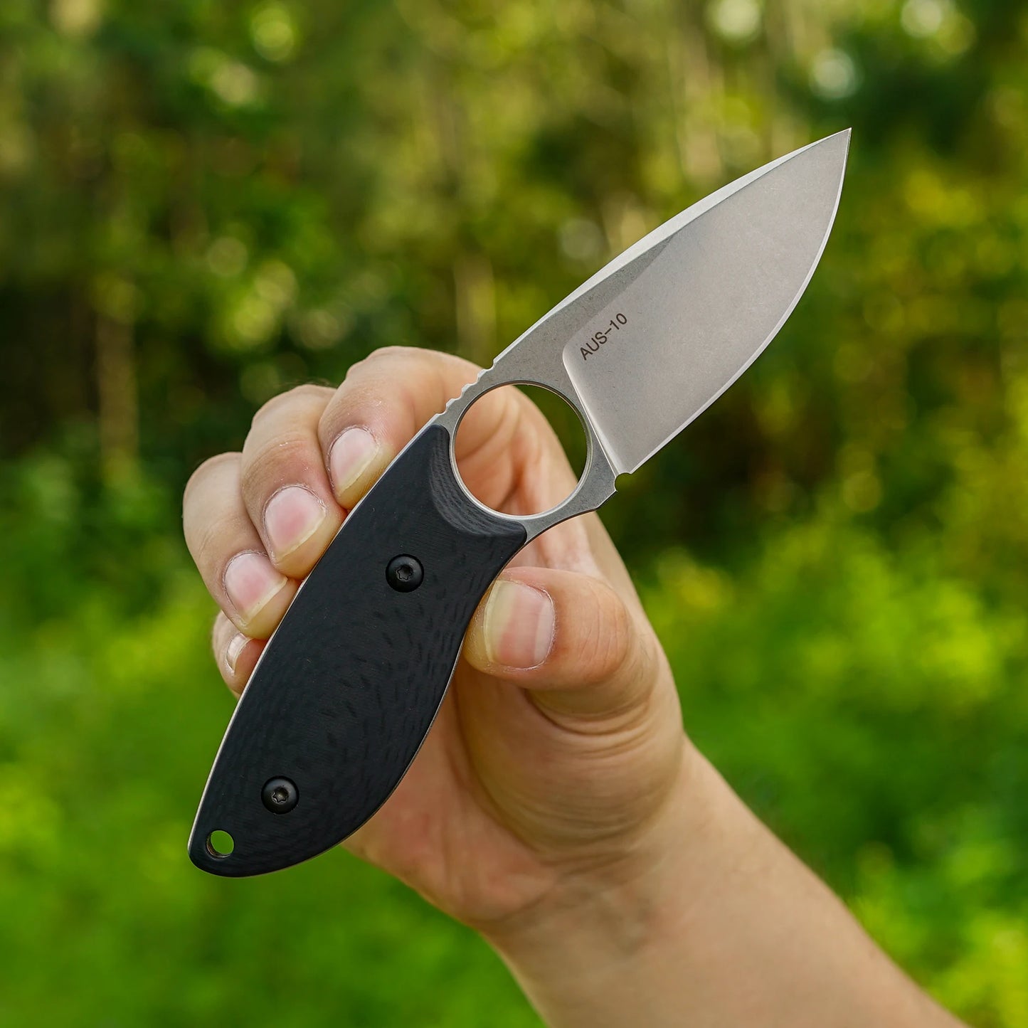 Fixed Blade Knife with Kydex Sheath.3.75in DC53 Blade EDC Camping Fixed Blade Knife with G10 Handle.Outdoor  Tool EDC