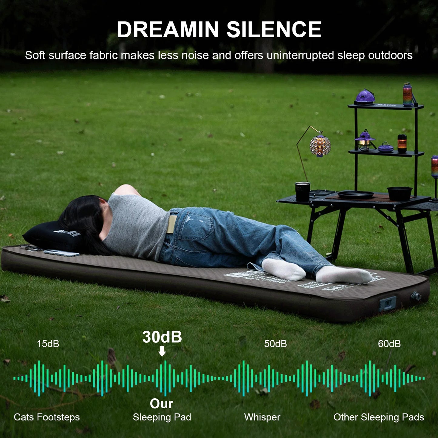 WELLHIKE Inflatable Sleeping Mat With Built In Pump For Camping