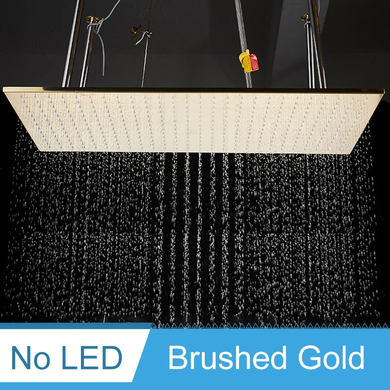 Shinesia LED Ceiling Mounted Shower System Rainfall