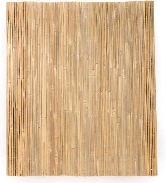 Eco-Friendly Bamboo Slat Fence Roll, 1.2m x 4m for Balcony Privacy and Wind Protection