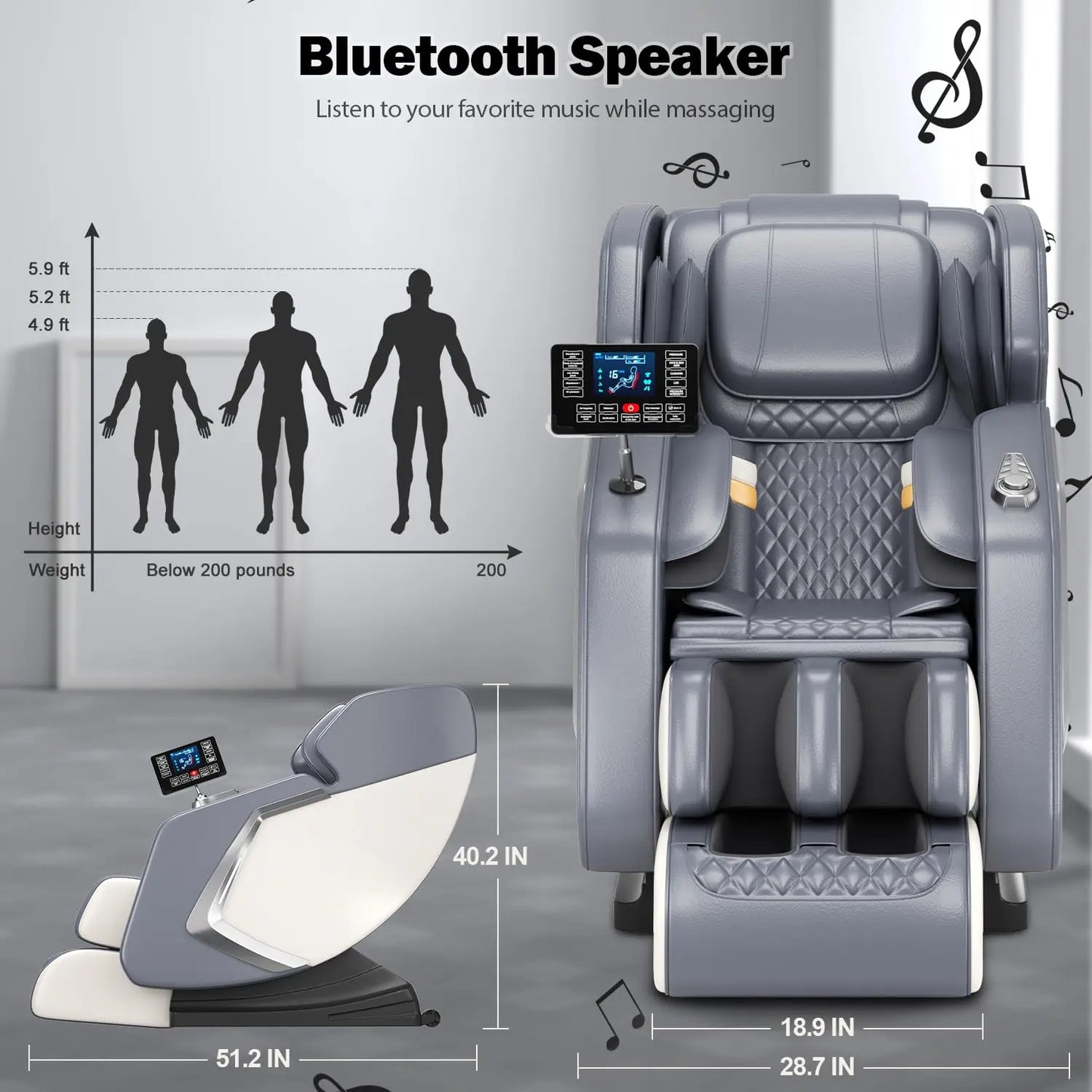 Full Body Massage Chair With Zero Gravity Recline And Heating