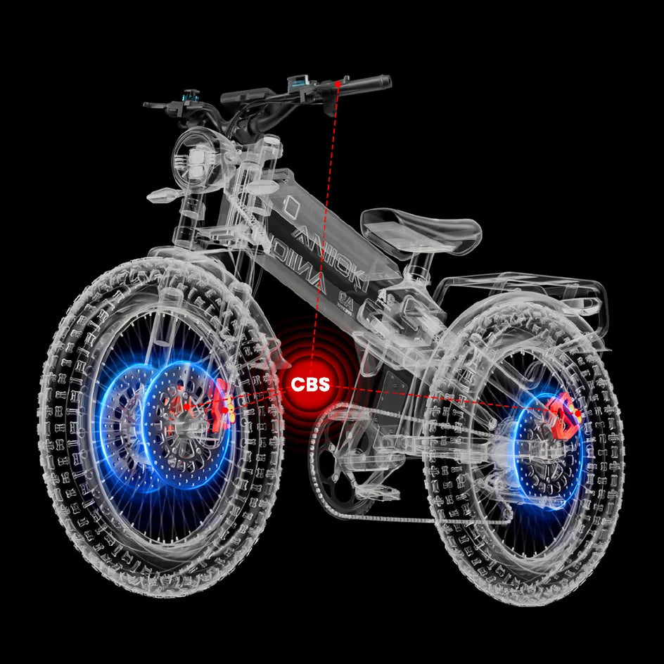 Electric Bike 6000W AWD Fat Tire High Torque Performance