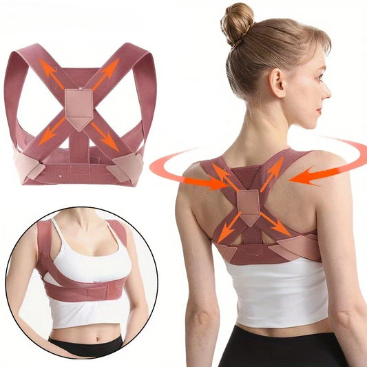 Hunchback Corrector for Adults,invisible Posture Correction With Straps, Bent Waist, Chest and Neck Forward Tilt Correction Tool