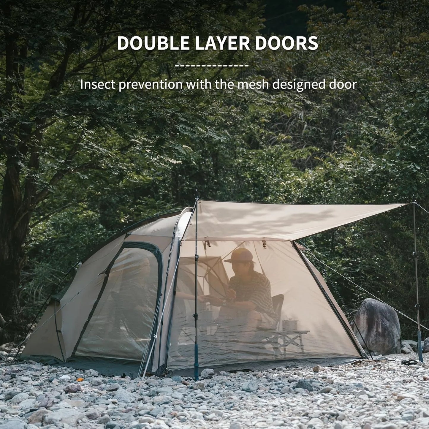 Naturehike Massif Hot Tent With Stove Jack, Four-Season Two-Person