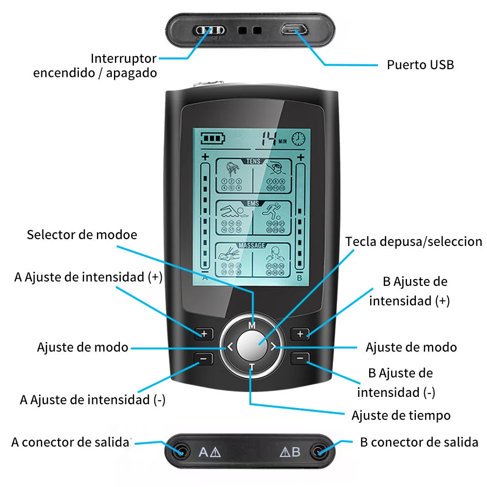 Electric Muscle Stimulator With 36 Mode EMS Acupuncture Massage