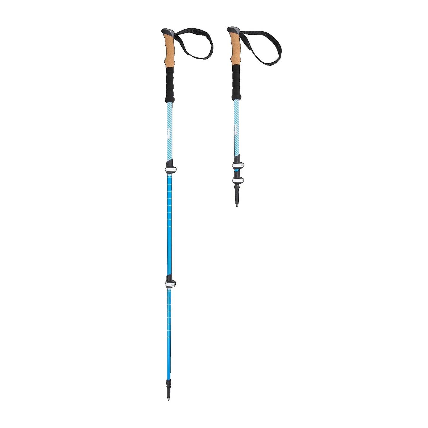 Lightweight Carbon Fiber Trekking Poles Quick-Lock Cork Grip 2-Pack