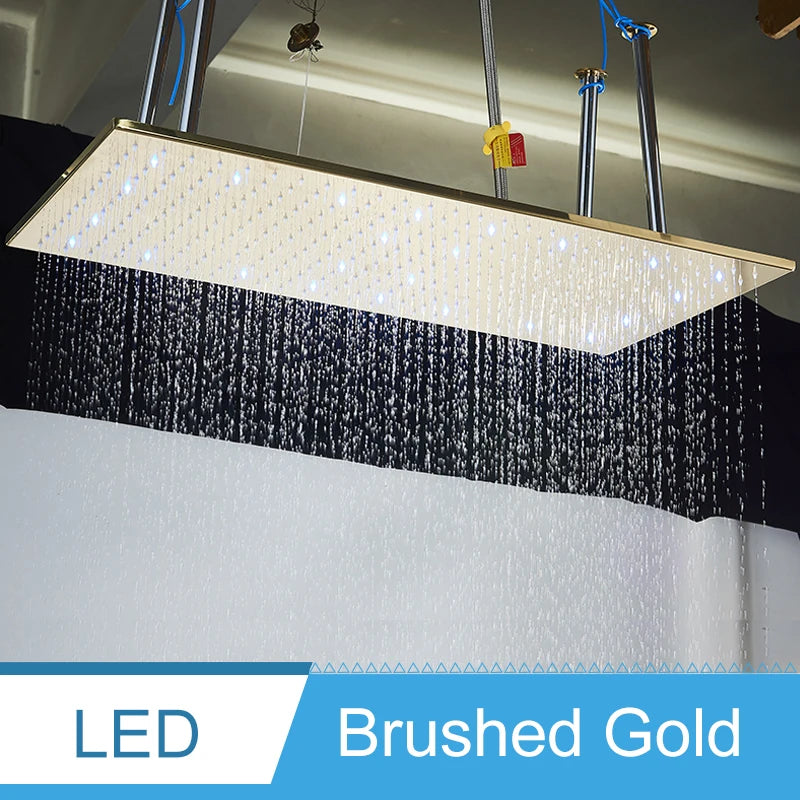 Shinesia LED Ceiling Mounted Shower System Rainfall