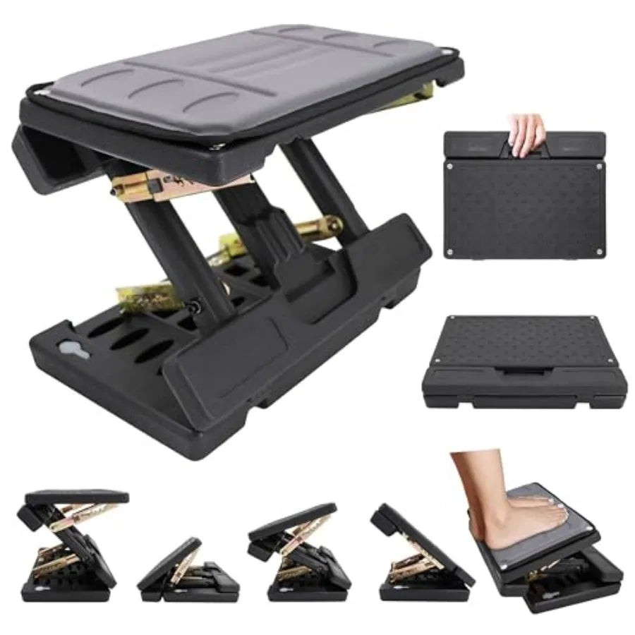 Adjustable Feet Rest and Footstool Under Desk Ergonomic Leg Rest with Massage Roller Height and Angle Adjustable Detachable Cus