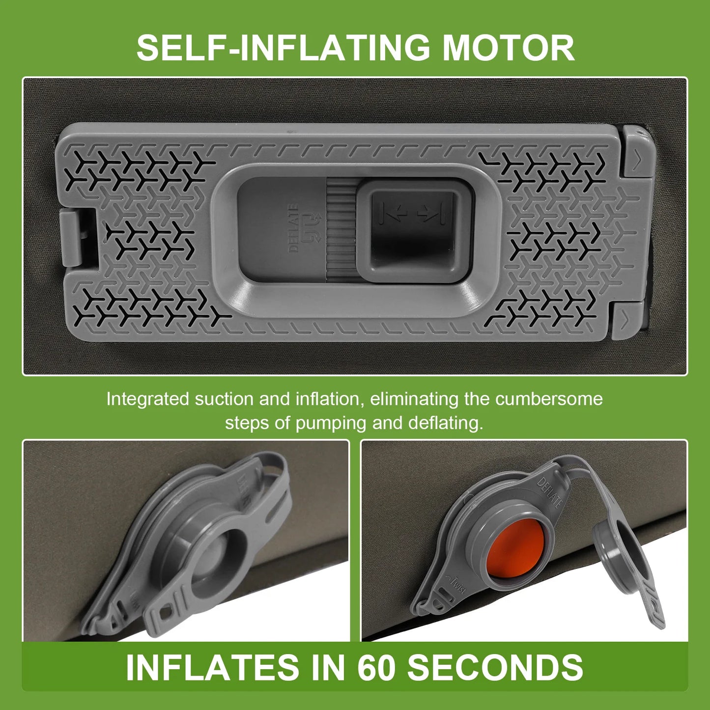 WELLHIKE Inflatable Sleeping Mat With Built In Pump For Camping