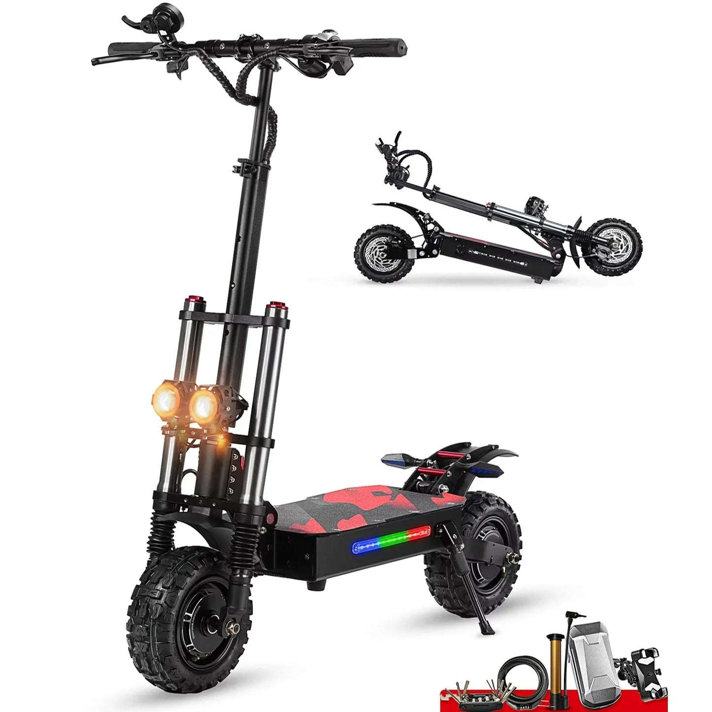 Boyueda S3 6000W Dual Motor Hydraulic Brake 60V Electric Scooter