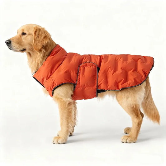 Windproof and Warm Dog Coat Comfortable and Soft  Dog Jacket Cold and Wind-resistant Down-like Cotton-padded Dog Apparel