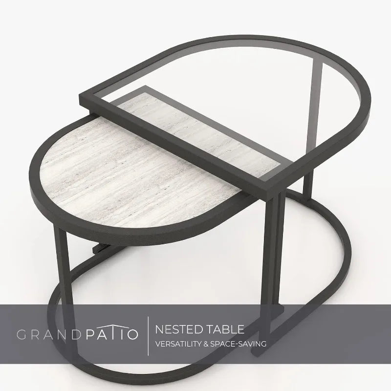 Outdoor Furniture Set With Cushions And Coffee Table For Patio