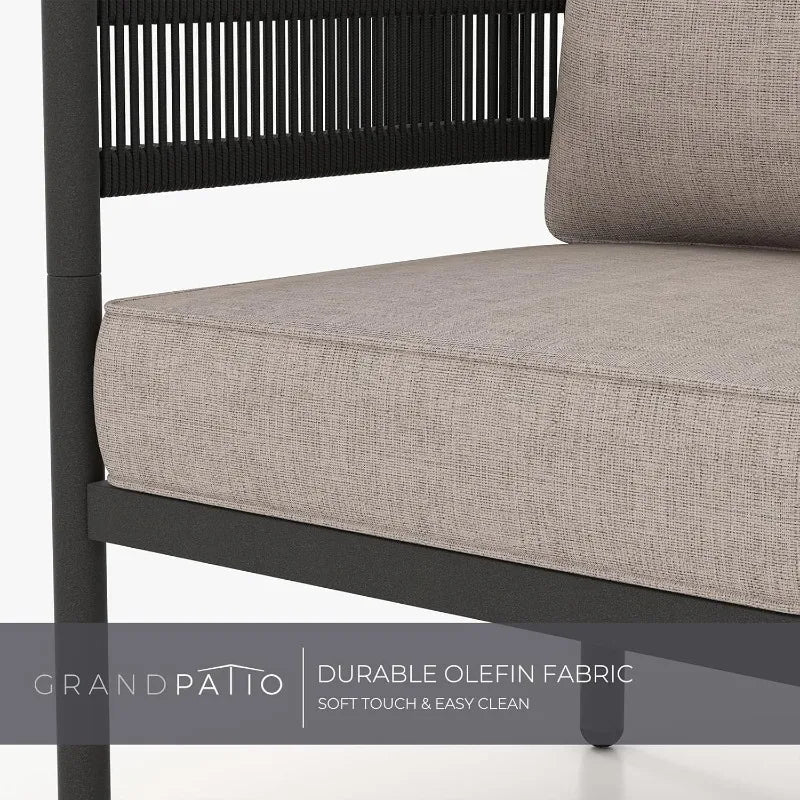 Outdoor Furniture Set With Cushions And Coffee Table For Patio