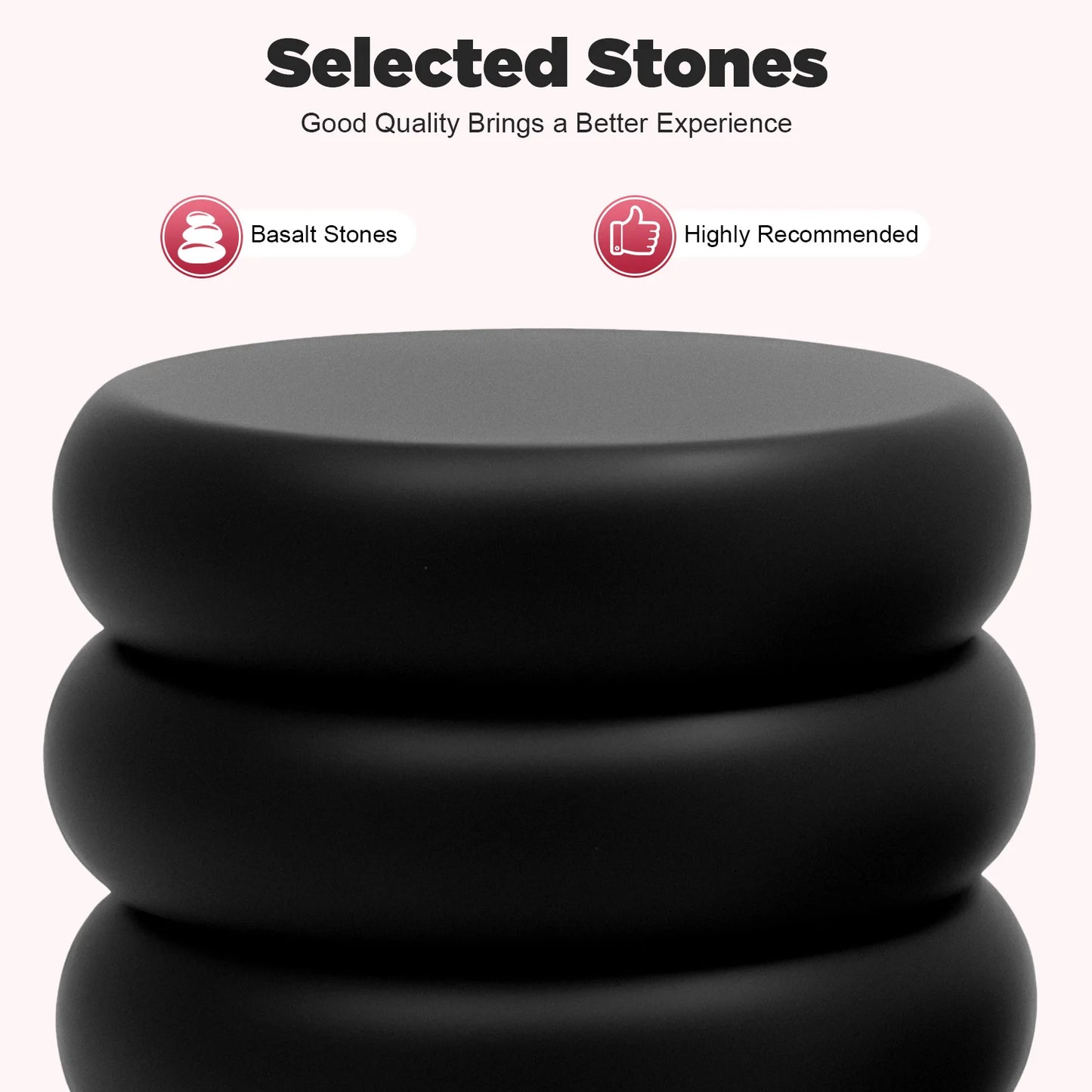16 Pcs Hot Stones Massage Warmer Kit, Portable Hot Stones Massage Set with Heater Box for Home Spa Warming Therapy Relaxing
