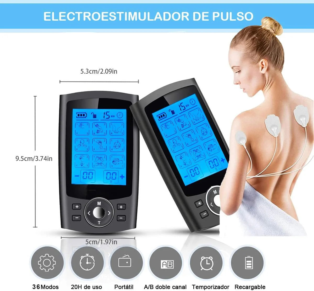 Electric Muscle Stimulator With 36 Mode EMS Acupuncture Massage