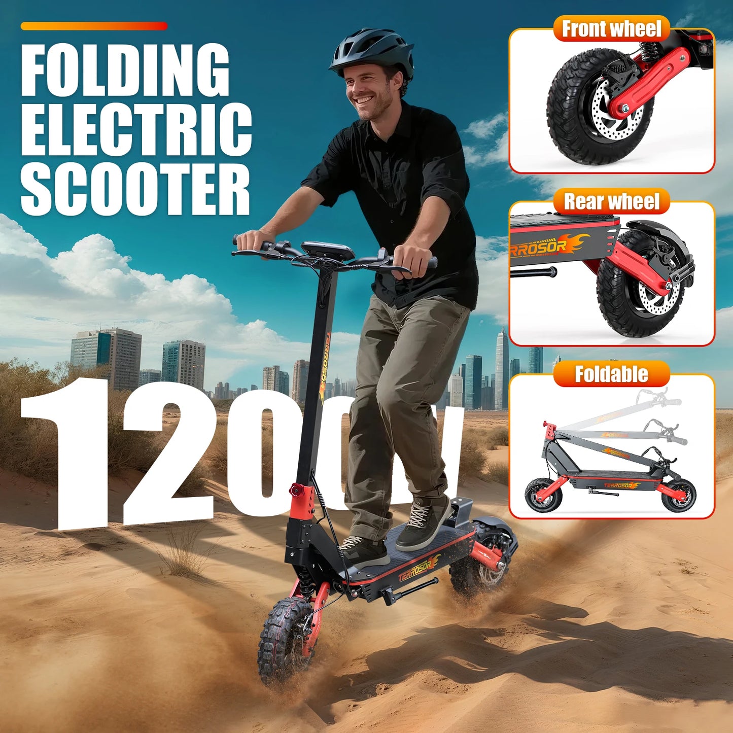 LELEKUAIC Electric Scooter For Adults T9 1001-2000W