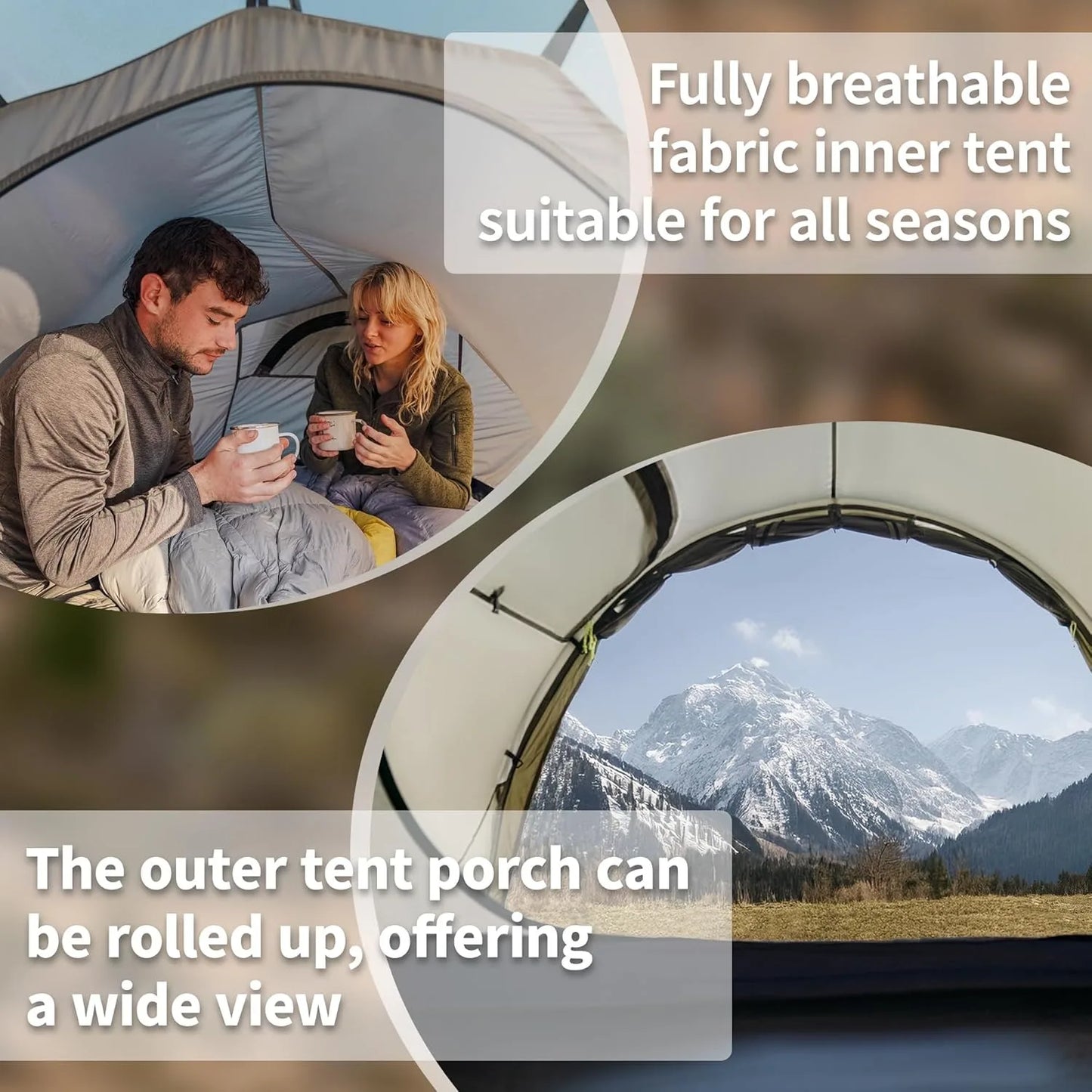 Naturehike Opalus UL Tunnel Tent 4-Season Lightweight Hiking