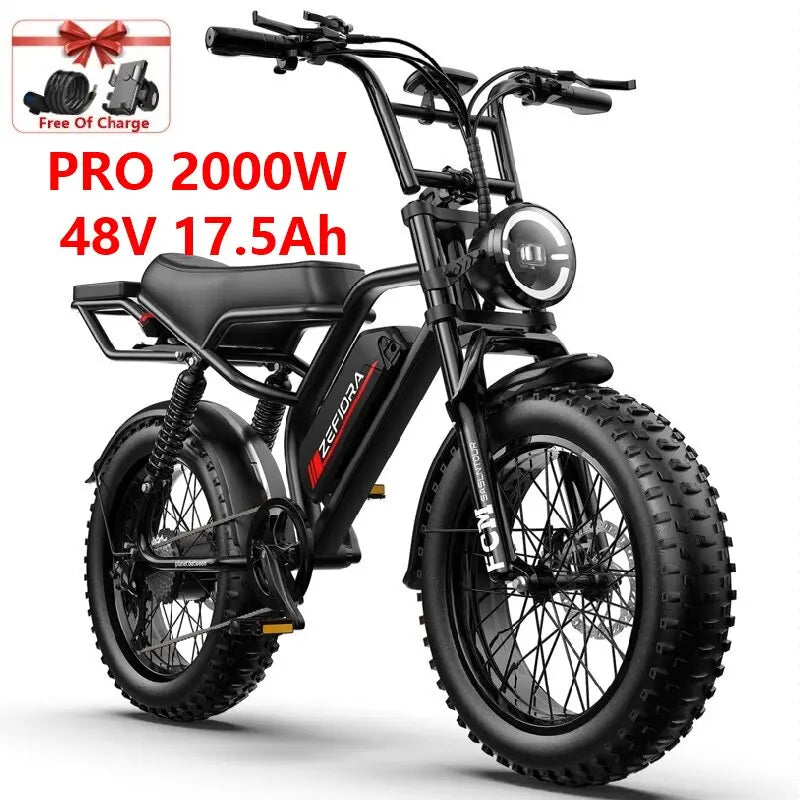 ZEFIORA V12 Electric Bike For Adults With Brushless Motor