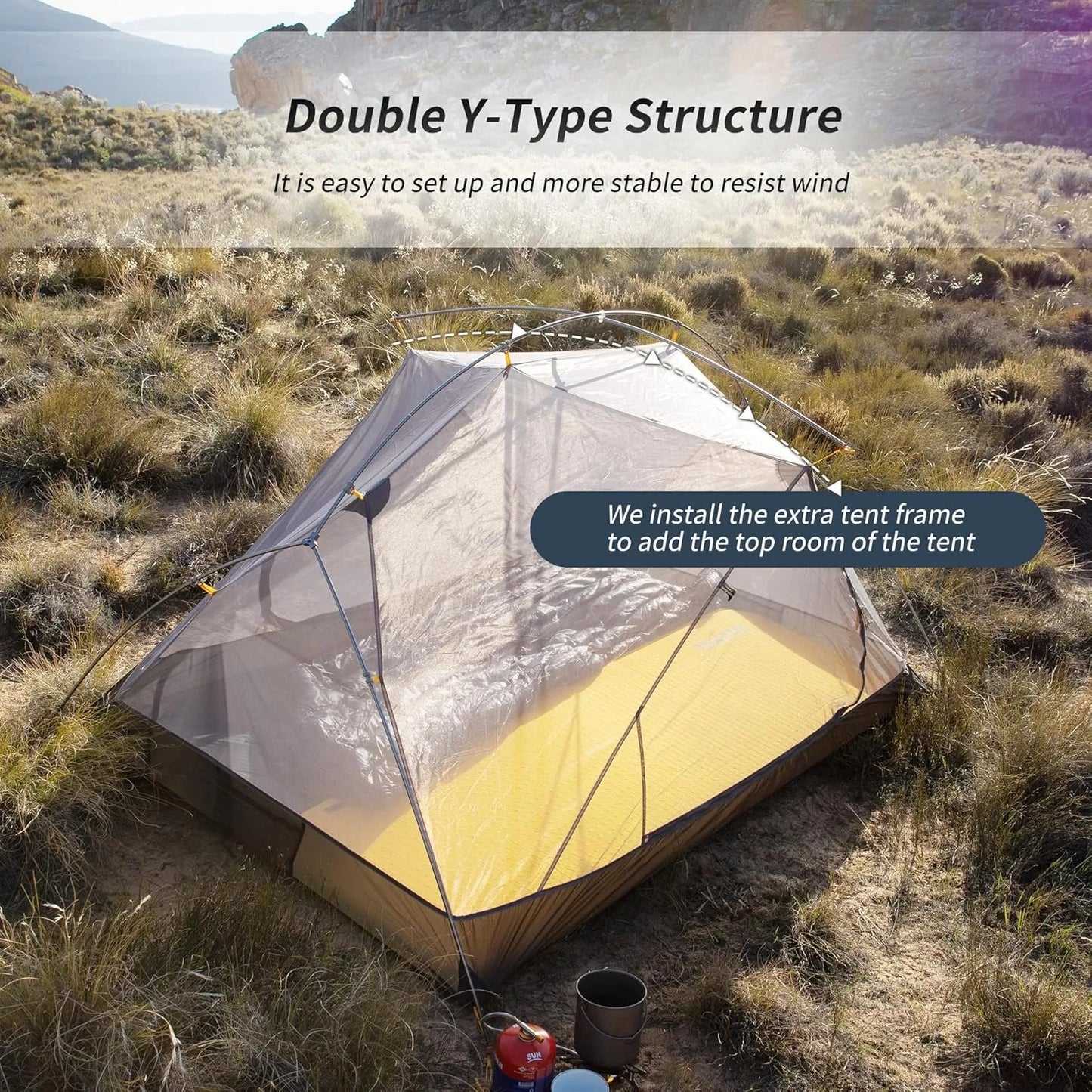Naturehike Mongar Ultralight Two Person Waterproof Tent For Outdoor Travel